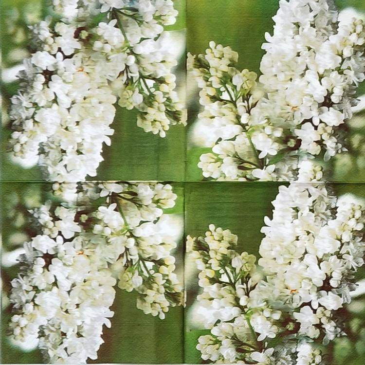 دستمال دکوپاژ طرح گل درشت